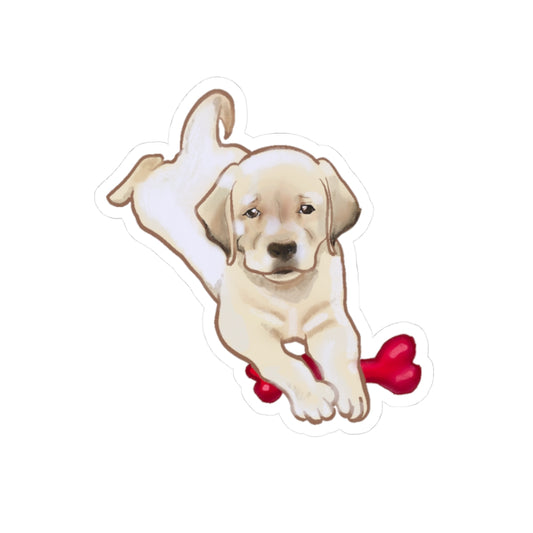 Labrador puppy Kiss-Cut Stickers